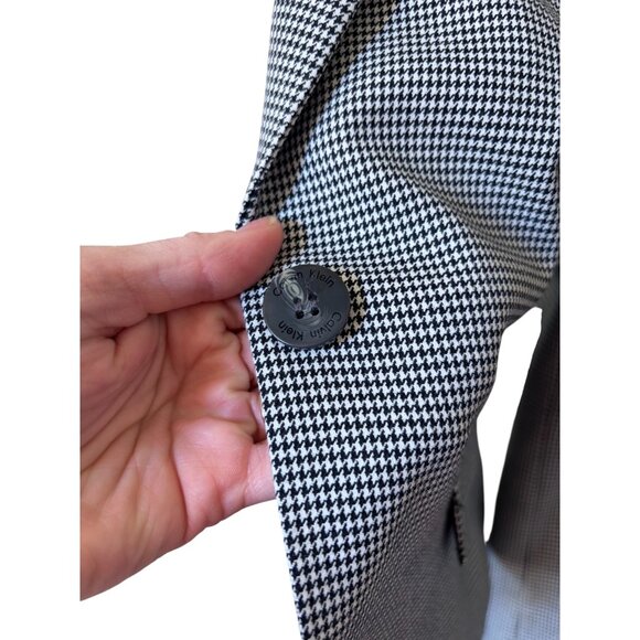Calvin Klein houndstooth stretch skirt & jacket suit set Size 4 - Picture 6 of 9